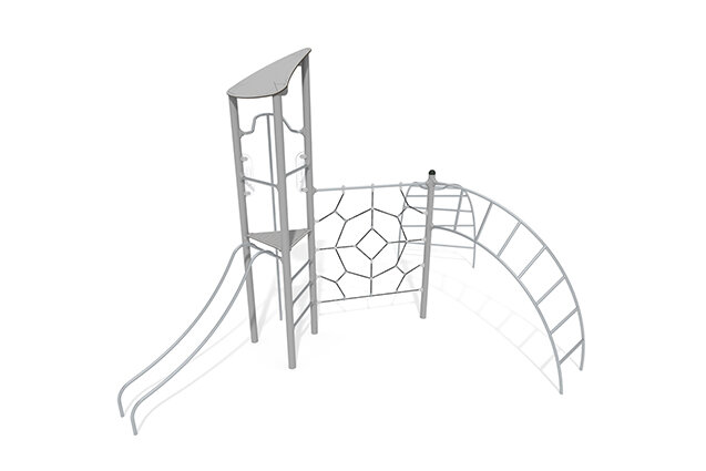 3D rendering af Wieża do zabawy - Active - pojedyncza wieża z drabinkami do wspinania