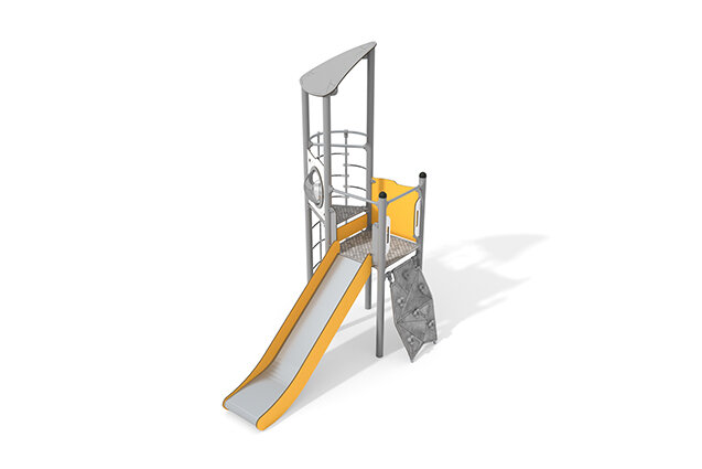 3D rendering af Wieża do zabawy - Active - pojedyncza wieża z tunelem linowym