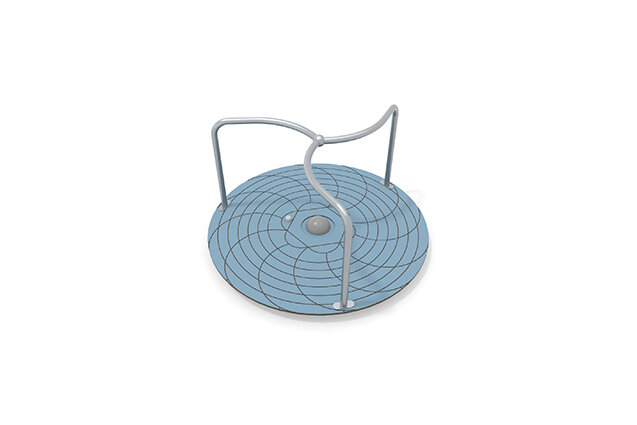 3D rendering af Karuzela - stojak niebieski Ø122