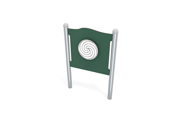 3D rendering af Tablica aktywności - koło hipnotyczne zielony