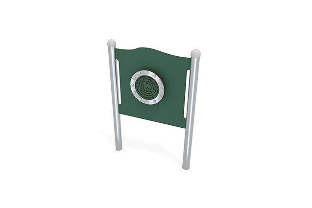 3D rendering af Tablica aktywności - labirynt zielony