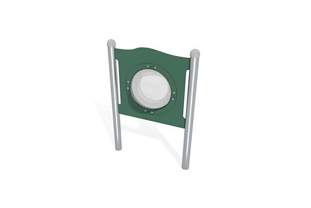 3D rendering af Tablica aktywności - bulaj/okno - zielony