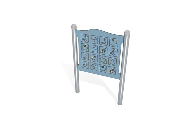 3D rendering af Tablica aktywności - znajdź parę - niebieski