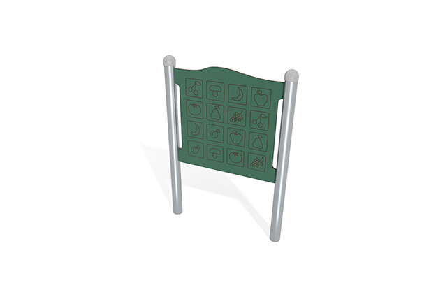 3D rendering af Tablica aktywności - znajdź parę zielony