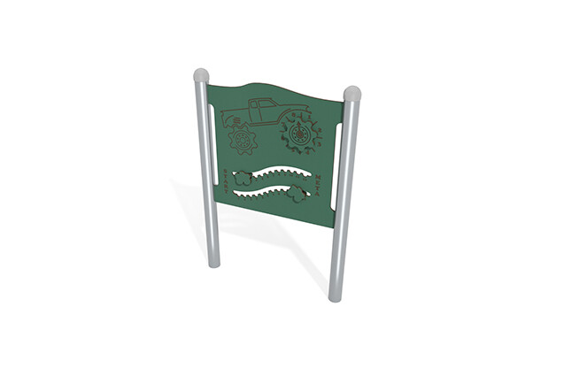 3D rendering af Tablica aktywności - mały tor wyścigowy zielony