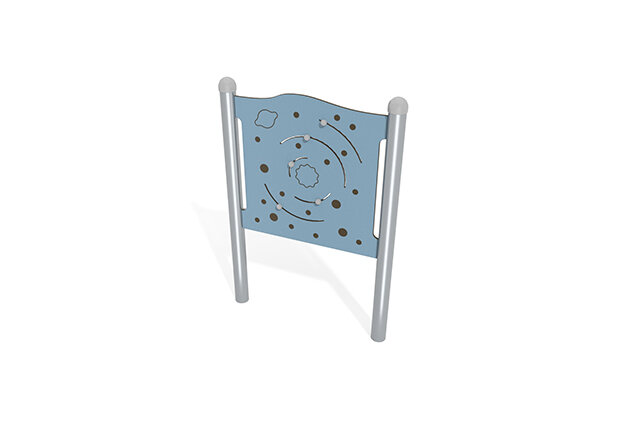 3D rendering af Tablica aktywności - rozgwieżdżone niebo - niebieski
