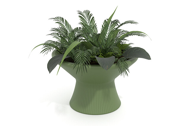 3D rendering af Meble ogrodowe - Donica Outi