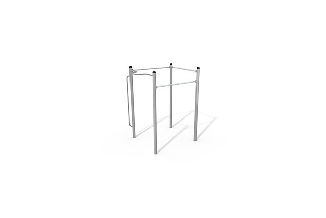 3D rendering af Fitness - Stojak do podciągania Street Workout szary