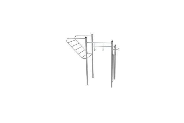3D rendering af Fitness - Street workout multi tool 1 szary