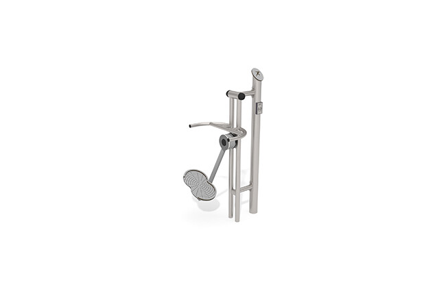 3D rendering af Fitness - Narty powietrzne - Zewnętrzne Inox szare
