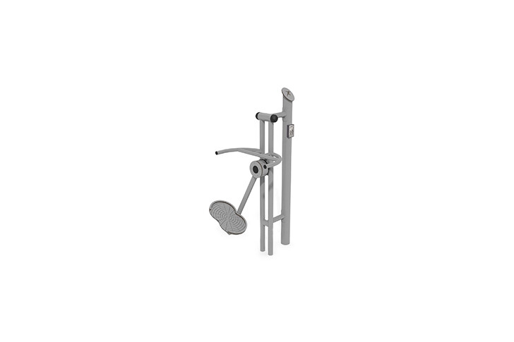 3D rendering af Fitness - Narty powietrzne - zewnętrzne w kolorze szarym