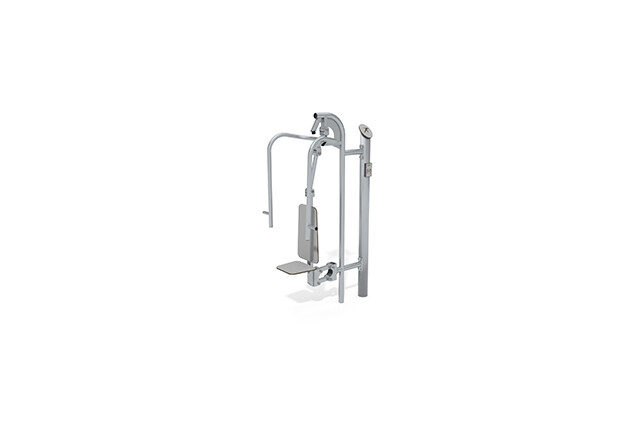 3D rendering af Fitness - Prasa do wyciskania na klatkę piersiową Outdoor Inox szara