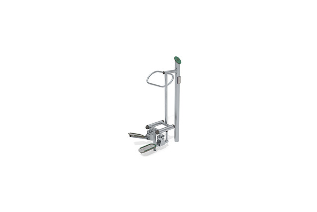 3D rendering af Fitness - Stepper zewnętrzny Inox zielony