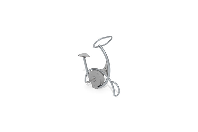 3D rendering af Fitness - Rower treningowy Outdoor Inox szary