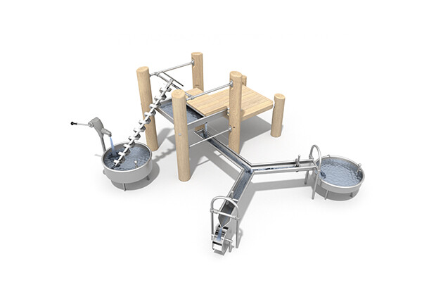 3D rendering af Zabawa w wodzie - system zabawy w wodzie Robinia L