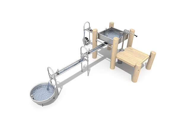 3D rendering af Zabawa w wodzie - system zabawy w wodzie Robinia M