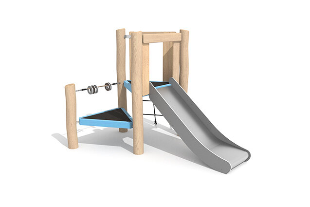 3D rendering af Wieża do zabawy - Robinia Scandic mała wieża ze zjeżdżalnią