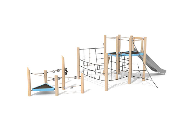 3D rendering af Wieża do zabawy - Robinia Scandic wieża w kształcie statku