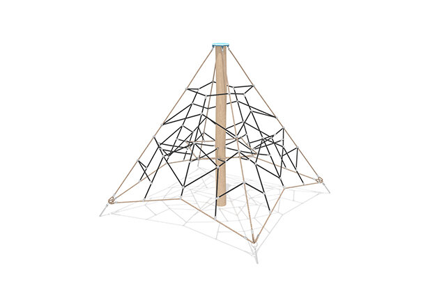 3D rendering af Siatka wspinaczkowa - Robinia Scandic piramida 2,3 m
