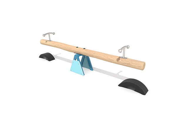3D rendering af Seesaw - Robinia Scandic huśtawka wagowa z dwoma siedziskami