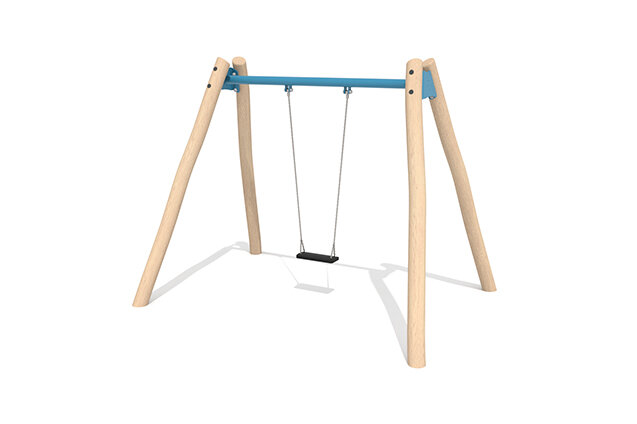 3D rendering af Huśtawka - Robinia Scandic z klasycznym siedziskiem
