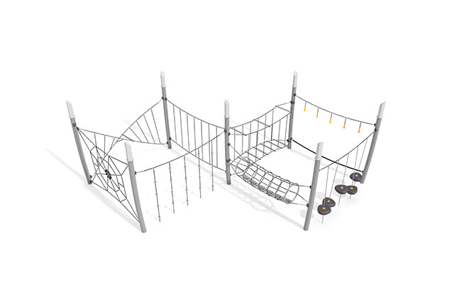 3D rendering af Tor przeszkód - duży tor wspinaczkowy