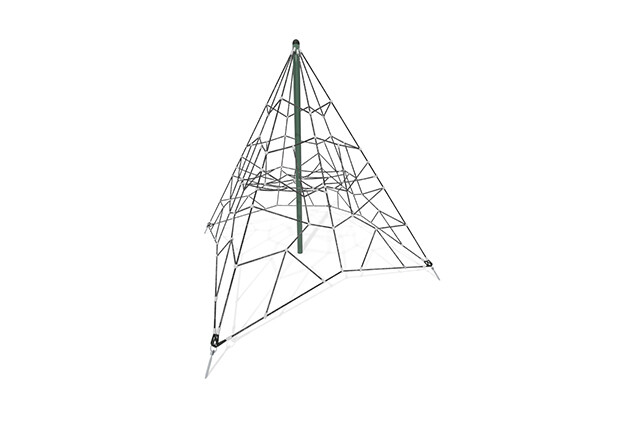 3D rendering af Siatka wspinaczkowa - piramida Acrobat 1 zielona/czarna