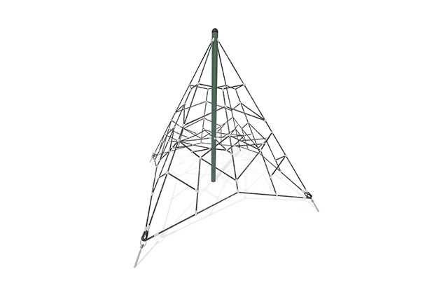 3D rendering af Siatka wspinaczkowa - piramida Acrobat 2 zielona/czarna