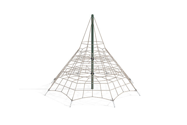 3D rendering af Siatka wspinaczkowa - piramida Acrobat 3 zielona/beżowa