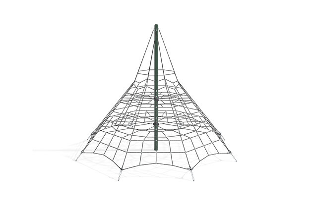 3D rendering af Siatka wspinaczkowa - piramida Acrobat 3 zielona/czarna