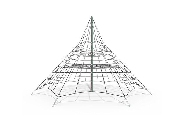 3D rendering af Siatka wspinaczkowa - piramida Acrobat 4 zielona/czarna