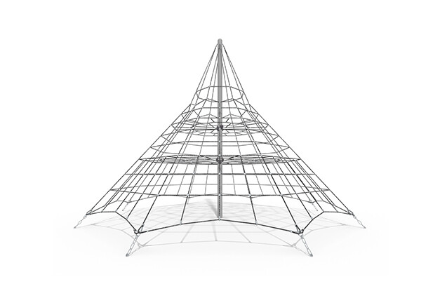 3D rendering af Siatka wspinaczkowa - Acrobat Pyramid 4 szary/czarny