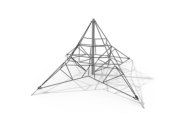 3D rendering af Siatka wspinaczkowa - Acrobat pyramid 5 szary/czarny