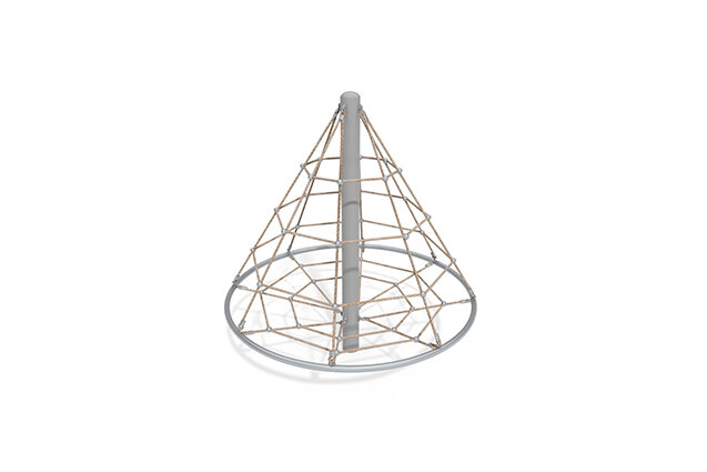 3D rendering af Siatka wspinaczkowa - Acrobat stożek 1 szary/beżowy