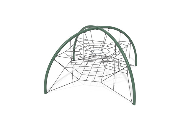 3D rendering af Siatka wspinaczkowa - Acrobat dome 1 zielona/czarna