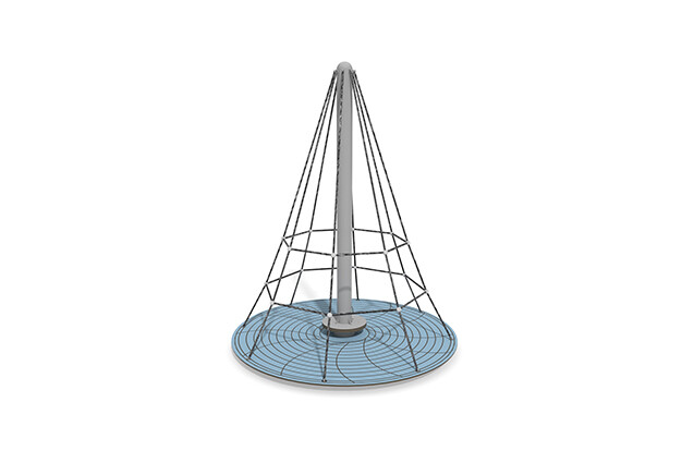 3D rendering af Karuzele - piramida obrotowa