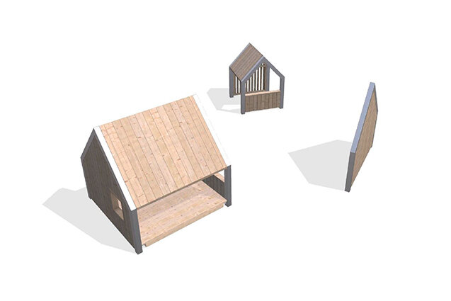 3D rendering af Domek do zabawy - Arthur pakiet 1