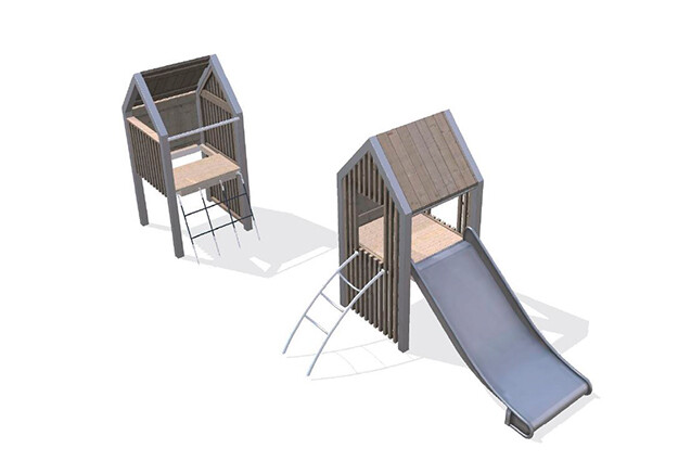 3D rendering af Wieża do zabawy - Arthur pakiet 40
