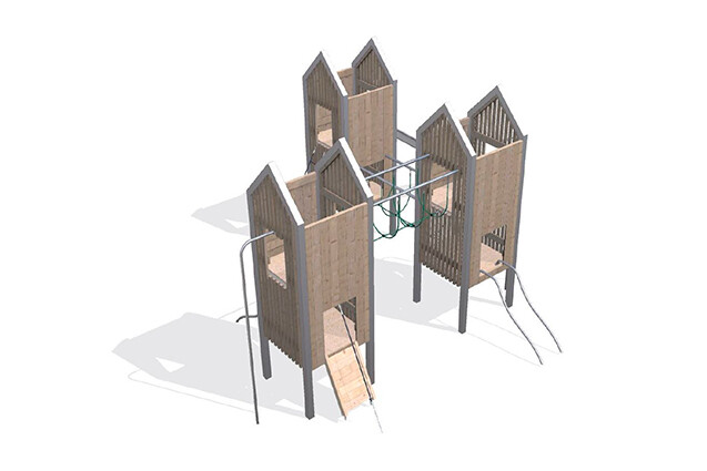 3D rendering af Wieża do zabawy - Arthur pakiet 45