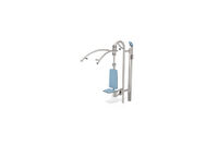 Fitness - zewnętrzny wyciąg górny Inox, niebieski