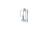 Fitness - Prasa do wyciskania na klatkę piersiową Outdoor Inox niebieska