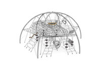 Siatka wspinaczkowa - Acrobat dome 3 szary/czarny
